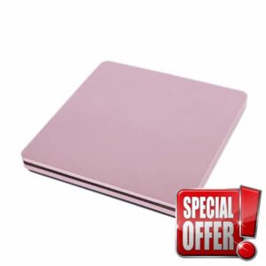 External DVD Drive USB 2.0 Portable CD +/-RW Burner Space Saving(Pink)