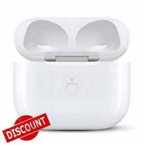 Compatible for AirPods 3 Charging Case Replacement AirPod 3rd Generation with Wireless Charging Bluetooth Pairing Sync Button (No Earbuds) (USB-C Charging Port)