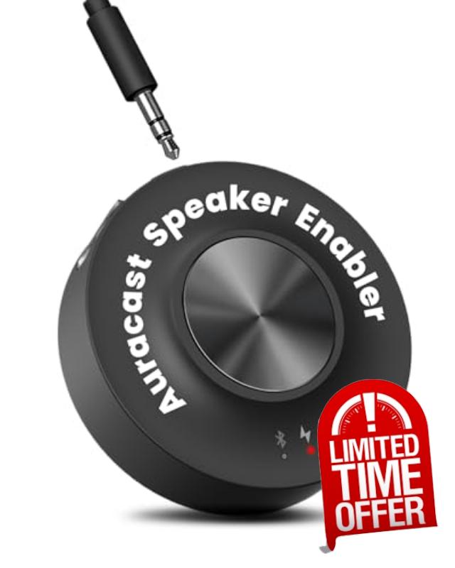 Avantree AuraLink – Future-Proof Auracast & Classic Bluetooth Receiver for Speakers & Audio System