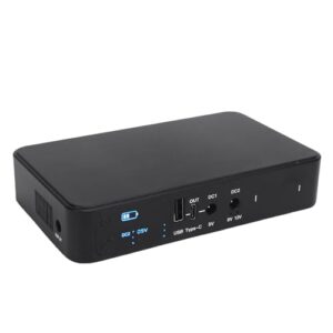 18000mAh Uninterruptible Power Supply with USB Type C 5V 3.6A DC 5V 9V 12V 2A Output