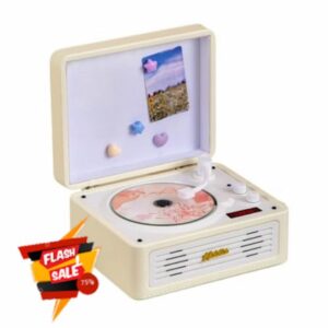 Retro Bluetooth CD Player & Portable Speaker | 360° Surround Sound