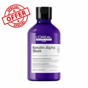 L'Oréal Professionnel Keratin Alpha Sleek Sulphate-Free Shampoo for Smoothing & Frizz Control