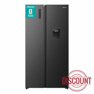 Hisense PureFlat 541L American Fridge Freezer RS3P558NMFD with Non-Plumbed Water Dispenser