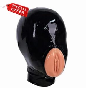 Latex Hood Rubber Mask Handmade for Men Women