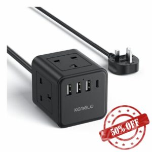 Cube Extension Lead with 4 USB Slots