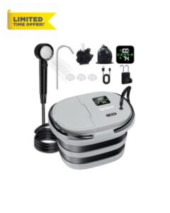 Upgraded 2 in1 Camping Shower Pump