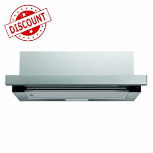 Cookology Essentials AEHTEL90SS Telescopic Extractor Hood 90cm - Integrated Cooker Hood - 2 Speeds - Rocker Switch Controls - 372.5 m3/hr Air Flow - LED Light - Energy Rating A - Stainless Steel