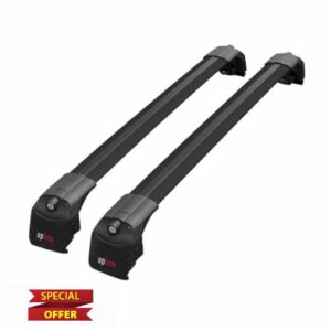 Compatible with JAECOO 7 2025-2026 ACE-2 Car Roof Rack Cross Bar Black Aluminium 2 Bars