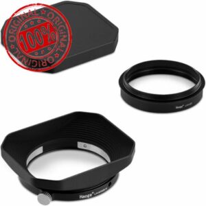 Haoge Square Metal Lens Hood for Fujifilm X-E5 & XF 23mm f2.8 set