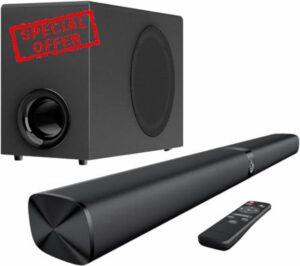 GarageRock Soundbar with Subwoofer for TV