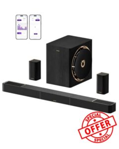 ULTIMEA Skywave X60 7.1.4ch Sound Bar with 8" Wireless Subwoofer 840W