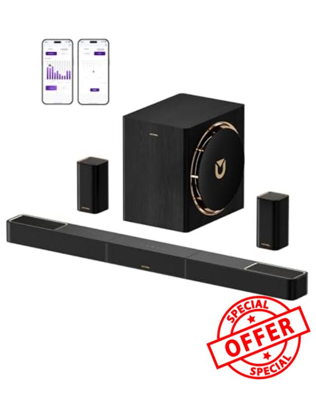 ULTIMEA Skywave X60 7.1.4ch Sound Bar with 8" Wireless Subwoofer 840W