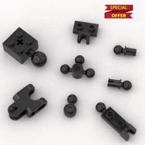 100 Piece Classic Building Black Ball Joint Plate Bulk