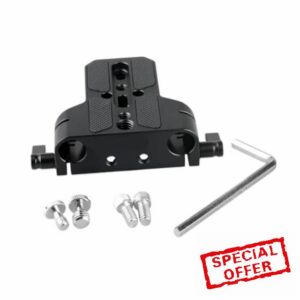 Camera Base Plate With 15mm Rod Rail Clamp For A6500/A6600 For GH5