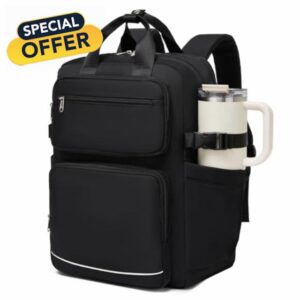 Kono Laptop Backpack Womens with Pouch Pocket for Large Capacity Cup