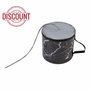 Spring Drum 6 Inch Spring Drum Thunder Drum Sound Effect Instrument Made of Wood