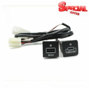 Fit For V-W Golf 6 MK6 Jetta 5MK6 Scirocco 2006-2012 Car USB Charger Socket PD Quick Charge QC3.0 PD USB Interface Use