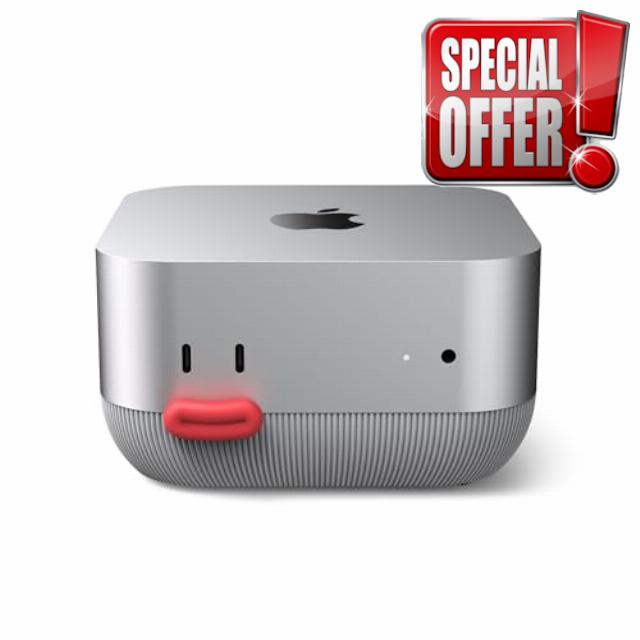 Lonelyfox Mac mini M4 & M4 Pro Stand – Innovative Front Power Button Access