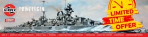 Airfix A05203V Prinz Eugen Classic vintage Model Building ki