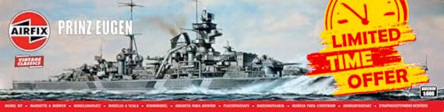 Airfix A05203V Prinz Eugen Classic vintage Model Building ki