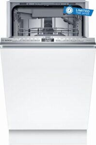 Bosch Series 4 SPV4EMX17G Intergrated Slimline Dishwashers- Silver Control Panil- B Rated           [Energy Class B]