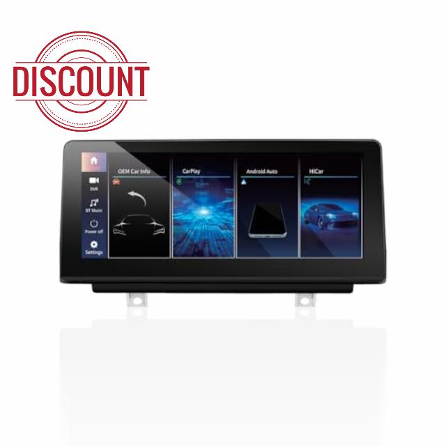 Chaowei 10.25" Linux OS Retrofit Carplay Touchscreen for BMW 1s 2s 3s 4s F30 F31 F32 F33 F34 F35 F36 F20 F21 F22 (2013–2016) NBT CIC UI 6pin Wired& Wireless Android Auto Car Radio(Right-Hand Drive)