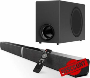 GarageRock Soundbar with Subwoofer for TV