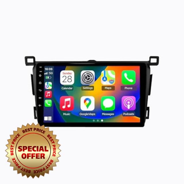 Sat Nav Carplay Car Radio Stereo for Toyota RAV4 Rav 4 2013-2018 Touch Screen with Carplay Wifi Bluetooth Mirror Link