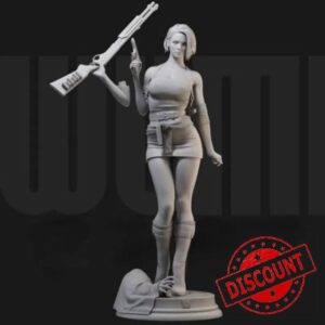 1/24 Scale Sexy Female Agent Resin Figure Assembled Model Kit Fantasy Hobby Miniature Toy Unassembled Unpainted