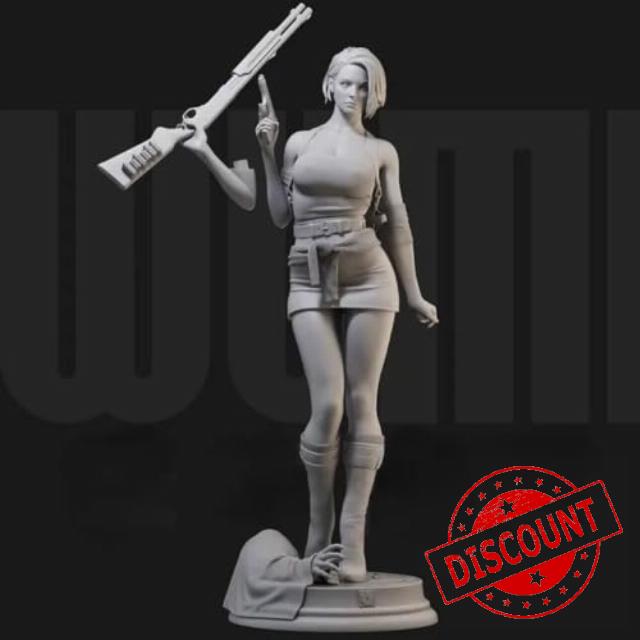 1/24 Scale Sexy Female Agent Resin Figure Assembled Model Kit Fantasy Hobby Miniature Toy Unassembled Unpainted