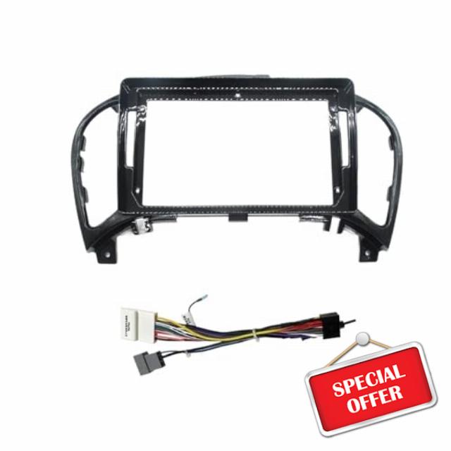 Radio Fascia Navigation Plate For NISSAN For ESQ For JUKE NS418 2011-2016 9INCH Car Radio Android Stereo Screens Accessories Navigation Dashboard Cables Frame Canbus(Frame an cable)