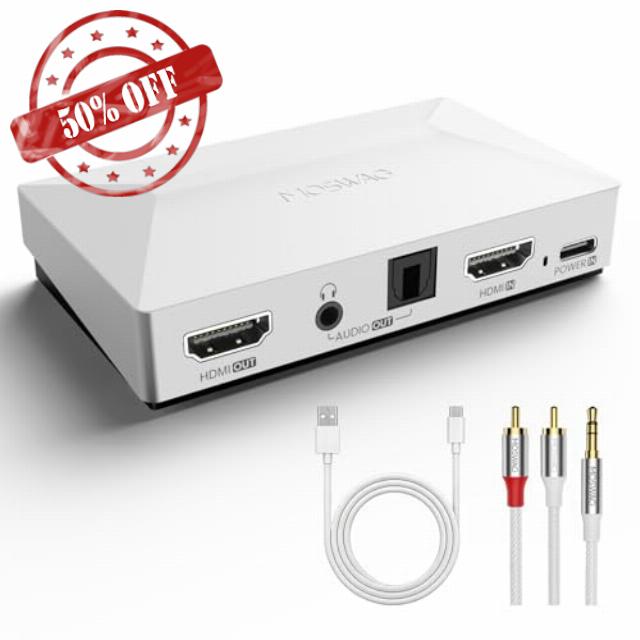 MOSWAG 4K@60Hz HDMI Audio Video Signal Extractor