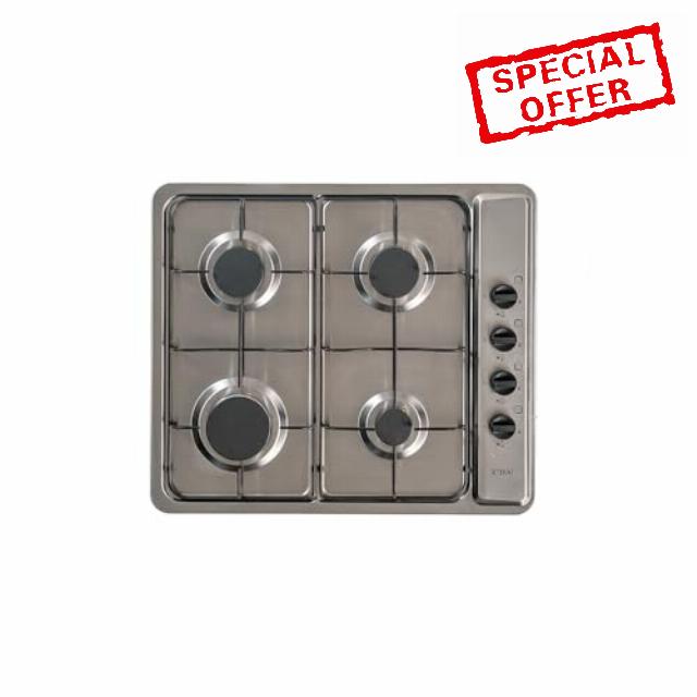 CDA Domino SCG060SS 58cm Gas Hob - Stainless Steel