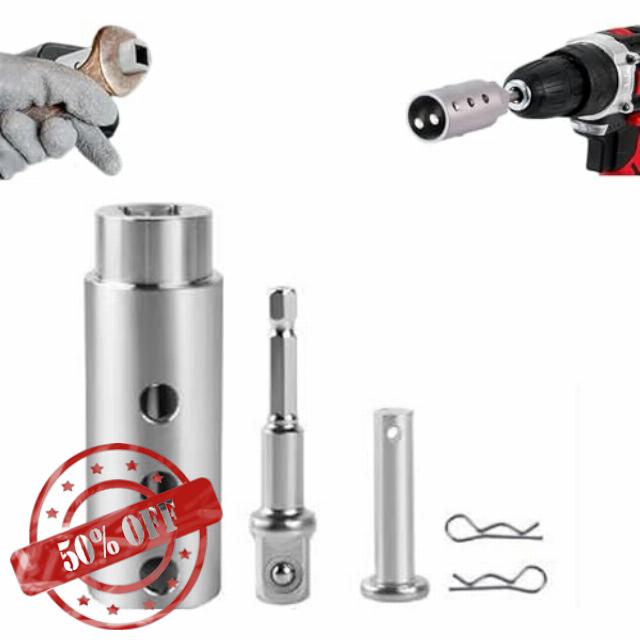 Stainless Steel Trailer Jack Drill Adapter – Heavy Duty 1/2 Inch Drive Socket for RV