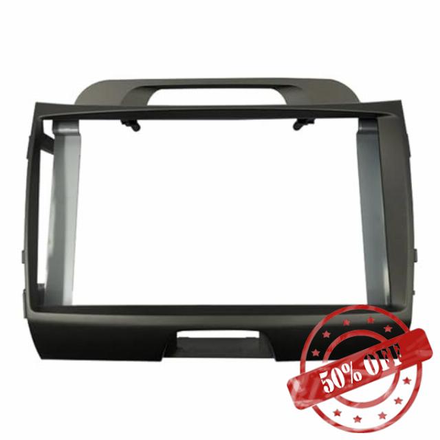 Car Radio Front Panel Frame 9 Inch Car Radio Fascia For Kia For Sportage 2010-2015 Stereo Panel Dash Installation Kit Double Din Frame GPS DVD Bezel