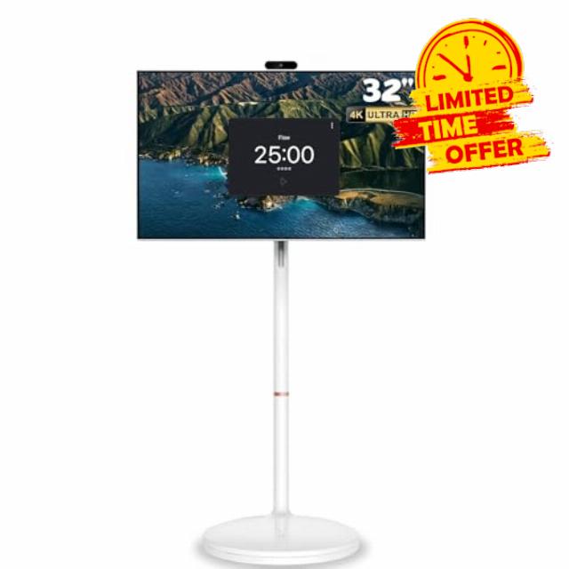 32-Inch Mobile Portable Smart TV with 4K UHD Ultra HD touch display