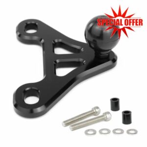 GPS Mount Bracket Compatible with Triumph Rocket 3 R & GT 2020-2024 Rocket 3 GT GPS Navigation Mounting Holder CNC Motorbike Navigator Mount with RAM Ball