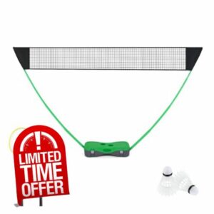 GYMAX Portable Badminton Net Set