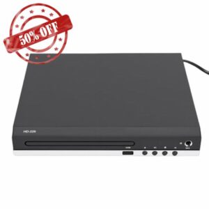 Zunate DVD Player Blu Ray Disc Player with USB Port and Remote Control for Home Theater Multi Region Playback 1080P HD (UK Plug)