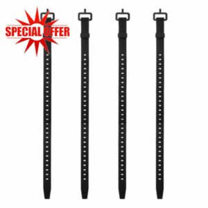 4 Pcs Silicone Tie Down Strap