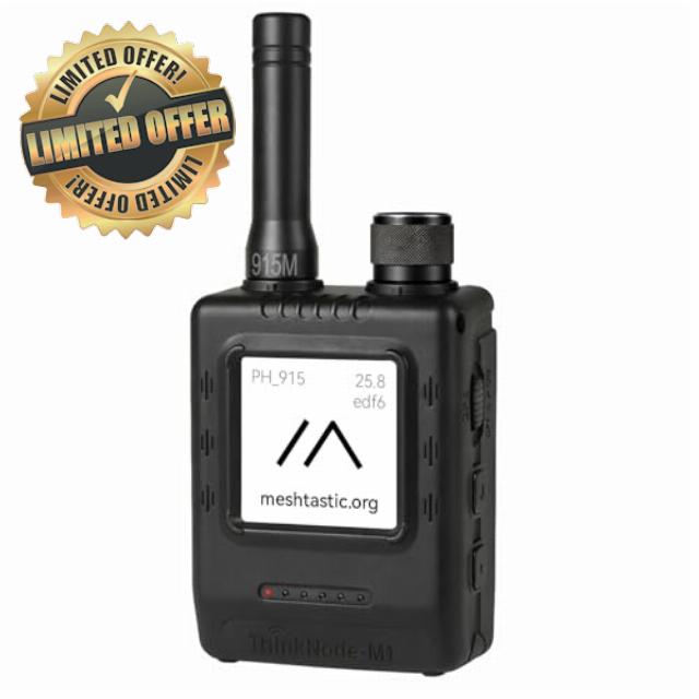 LoRa Meshtastic Transceiver with GPS and nRF52840 - ThinkNode M1 with 1.54" EPD Screen and Case
