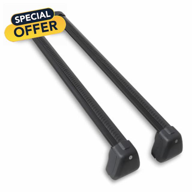 Black Lockable Full Length Roof Cross Bars Compatible with Land Rover Defender 90/110 L663 2020+ Luggage Storage Rooftop Rails Carrier Cargo Aluminium Bar Racks