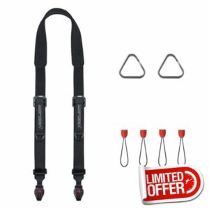 VSGO Black Snipe Pro Camera Shoulder Strap –– DSLR Camera Strap & Quick-Release Camera Harness