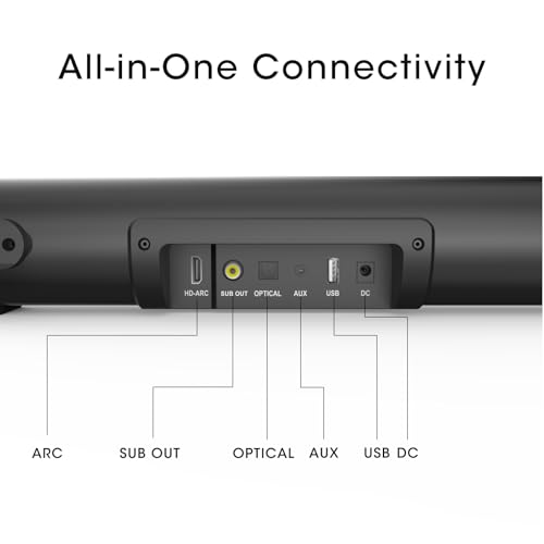 16 Inch HDMI ARC Sound Bar with Bluetooth 5.0