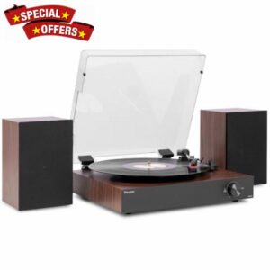 Audizio RP325W Record Player with Bluetooth 5.4
