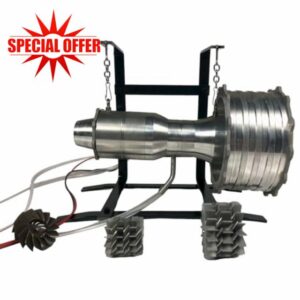 Miniature Turbofan Engine Model Removable and Maintainable Jet Engine with Liquid Gas Combustion
