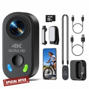 4K Body Camera with 64GB Card