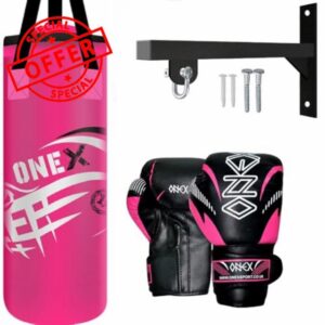 Kids Boxing Set Punch Bag with Gloves & Wall Bracket Complete Boxing Kit for Boys & Girls Junior Training Set for Fitness