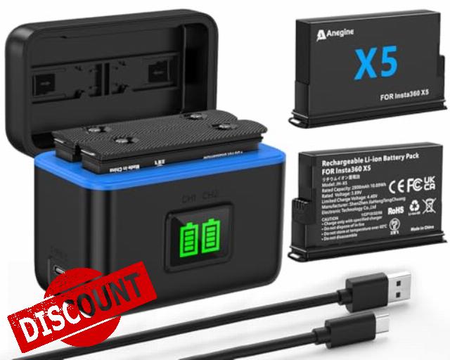 Anegine Insta 360 X5 Battery