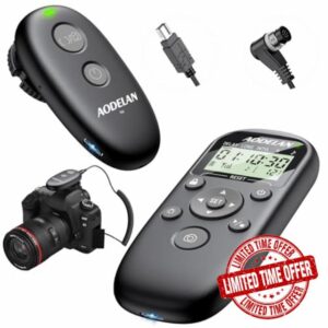 for Nikon Camera Rechargeable Remote Shutter Release with Interval Timer - Aodelan Wireless Intervalometer Remote Control for Nikon Z9
